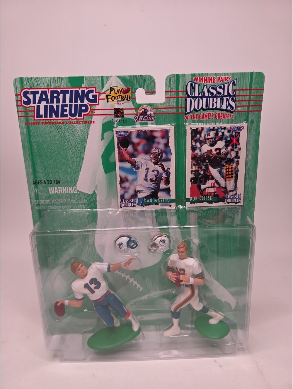 Starting Lineup 1997 Classic Doubles Dan Marino Bob Griese Miami Dolphins NFL